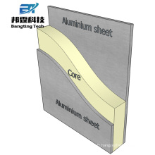 Revêtement extérieur matériaux de construction feuille composite acp aluminium